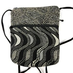 Maruca Cupcake Crossbody Bag In Bling Tapestry Handbag Handmade Colorado USA